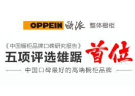 中国橱柜口碑报告权威发布！ 欧派独揽5项评选第一